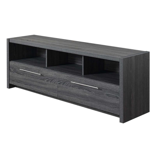 Pemberly Row Wood 60" TV Stand in Gray