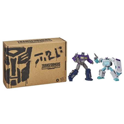 Transformers Generations Selects Figure Deluxe Voyager Class - Shattered Glass Ratchet & Optimus Prime WFC-GS17 Reissue