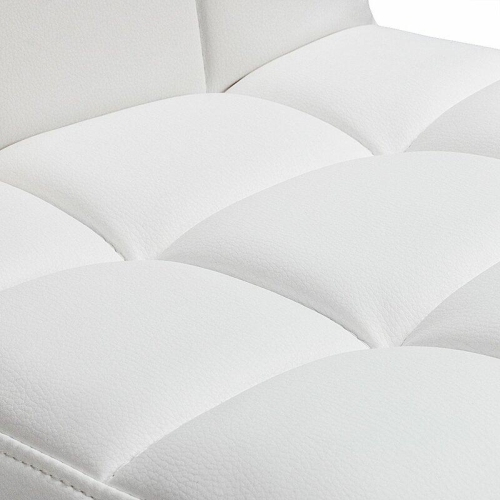 Infinite Imports – Adjustable Height Air Lift Bar Stool With Arms White