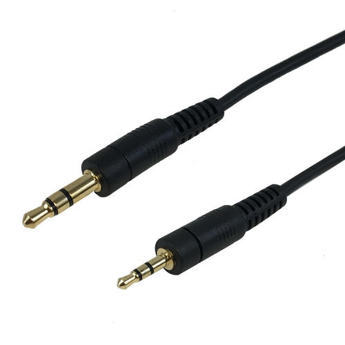 Image 1 de 2.. HYFAI – Câble adaptateur audio stéréo 3,5 mm mâle vers 2,5 mm stéréo mâle pour haut-parleur, coté CMR/FT4 1 pi