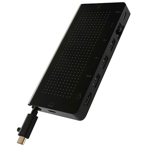 Twelve South StayGo 9-Port USB-C Hub with 4K HDMI & Ethernet - Black