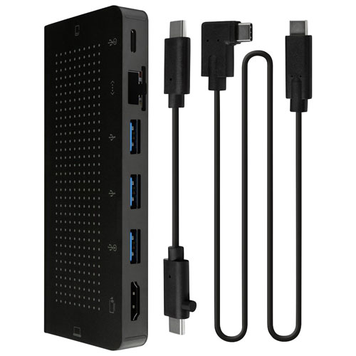 Twelve South StayGo 9-Port USB-C Hub with 4K HDMI & Ethernet - Black