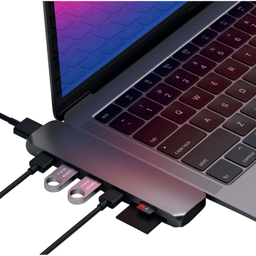Satechi 7-Port USB-C Hub with 4K HDMI for MacBook Pro/Air - Space Grey