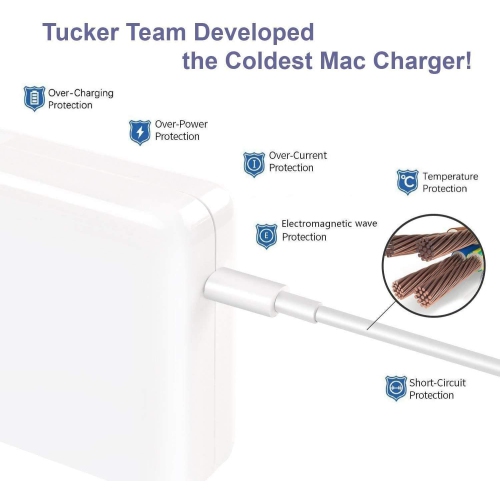 Mac Book Pro Charger, 85W 2 T-Tip Power Adapter for Mac Book Pro 11/13/15/17 Inch