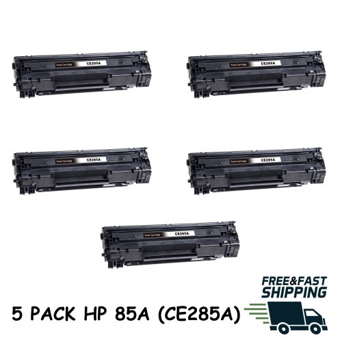 BESTONER  5 Pack HP 85A (Ce285A)/hp 85A/hp85A/ce285/hpce285A/hp Ce285/hp Ce285/85A Toner Cartridge HP 1102 1217 1522 1002 In Black