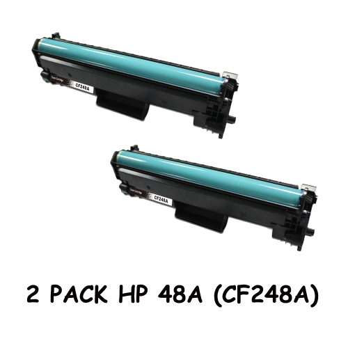 Paquet de 2 cartouches d’encre en poudre noire HP 48A/HP 48a/hp48a/cf248/hpcf248a/HP CF248/HP CF248/48a HP M16 M28 M29 M31 HP M31