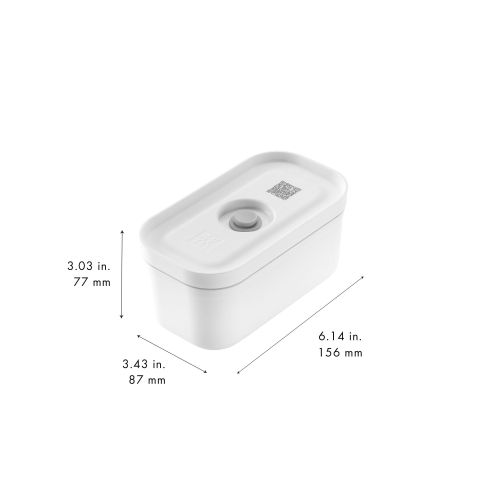 ZWILLING Fresh & Save S Meal Prep Container, Plastic, White-Grey