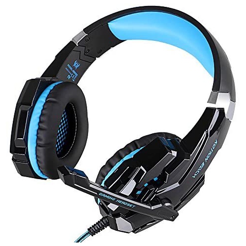 KOTION Each G9000 3.5mm Game Gaming Headphone Headset Earphone Headband with Microphone LED Light for Laptop Tablet Mobile Phones PS4 by Senhai-
