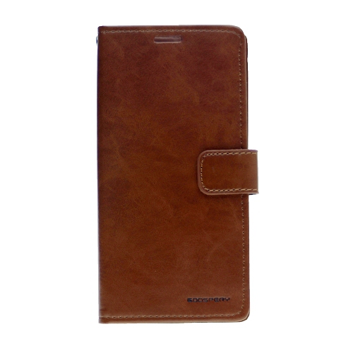 TopSave – fente pour carte BLUEMOON avec étui folio en cuir à pince magnétique pour Samsung S21, brun