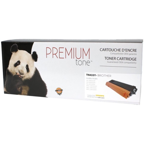 Premium Tone Toner Cartridge - Alternative for Brother TN433Y - Yellow