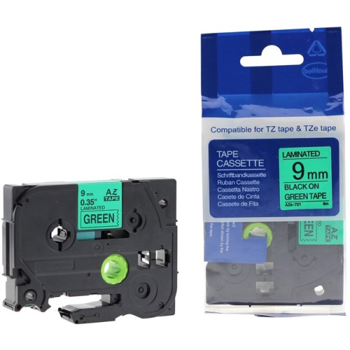 NUDEN  Premium Tape Label Tape - Alternative for Brother Tze-721