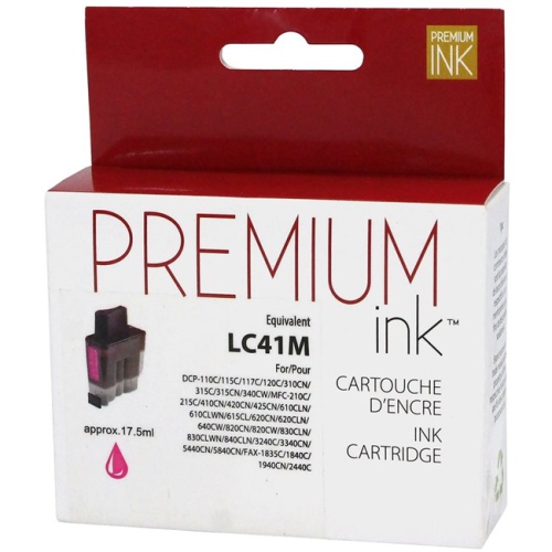 Premium Ink Ink Cartridge - Alternative for Brother LC41M - Magenta