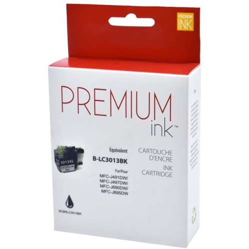 Premium Ink Ink Cartridge - Alternative for Brother LC3013BK - Pigment Black