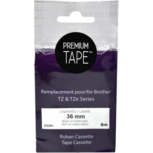 Premium Tape Label Tape - Alternative for Brother TZe-261