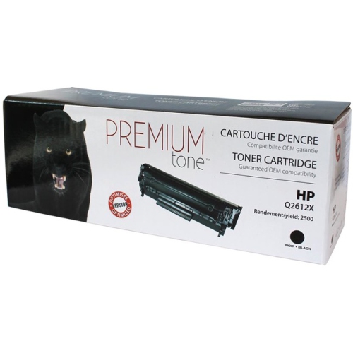 Premium Tone Toner Cartridge - Alternative for Hewlett Packard Q2612X - Black
