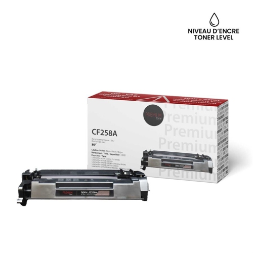 Premium Tone Toner Cartridge - Alternative for Hewlett Packard CF258A / 58A - Black