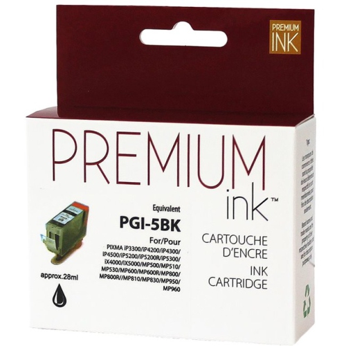 Premium Ink Ink Cartridge - Alternative for Canon PGI5BK - Black