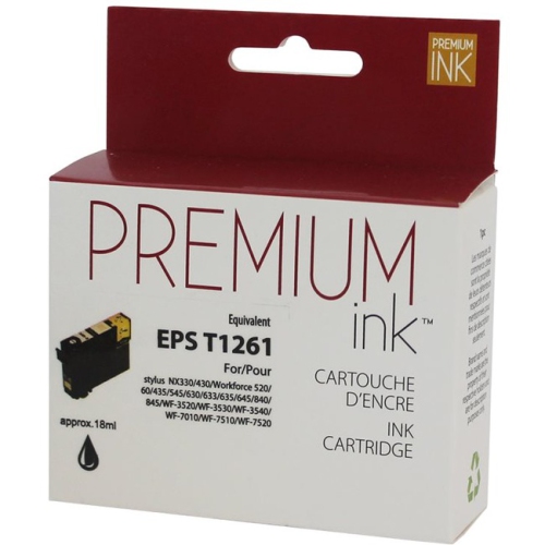 Premium Ink Ink Cartridge - Alternative for Epson T126120 - Black