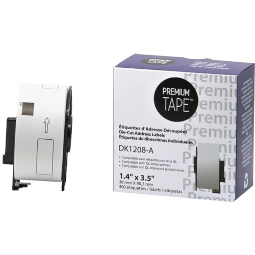 Premium Tape Die-Cut Large Address Paper Labels - Alternative for Brother DK-1208