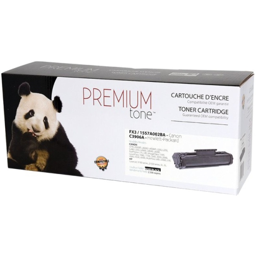 Premium Tone Toner Cartridge - Alternative for Canon, HP C3906A, 06A - Black