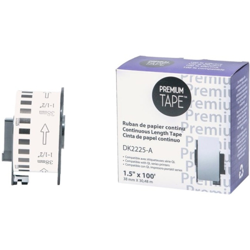 Premium Tape Continuous Paper Labels - Alternative for Brother DK-2225