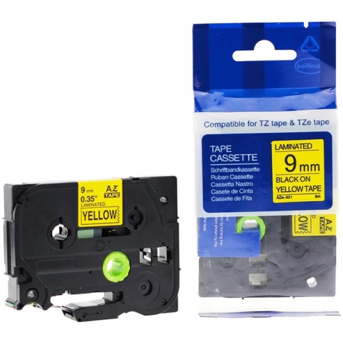 Premium Tape Label Tape - Alternative for Brother TZe-621