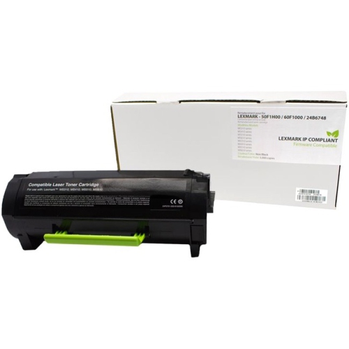 Compliant Toner Cartridge - Alternative for Lexmark 50F1H00, 60F1000, 24B6748 - Black
