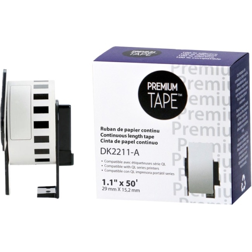 Premium Tape Continuous Length Film Tape - Alternative for Brother DK-2211