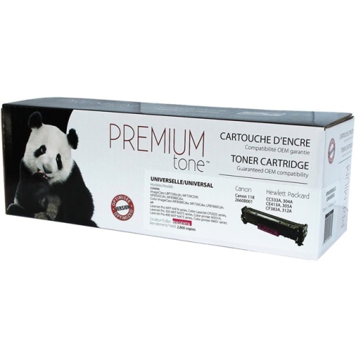 Premium Tone Toner Cartridge - Alternative for Canon, HP CC533A, CE413A, CF383A, 118 - Magenta