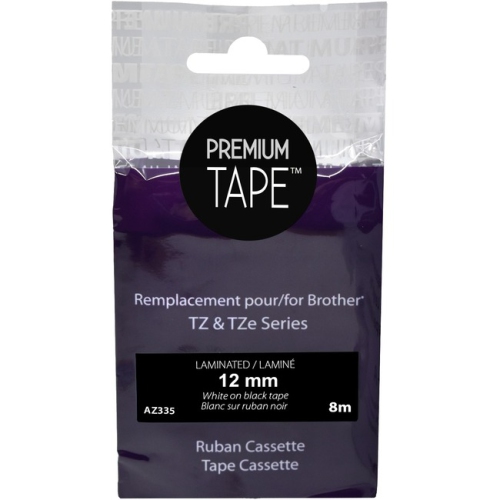 NUDEN  Premium Tape Label Tape - Alternative for Brother Tze-335