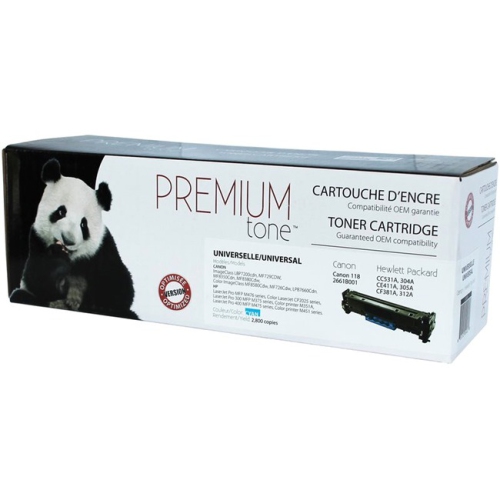 Premium Tone Toner Cartridge - Alternative for Canon, HP CC531A, CE411A, CF381A, 118 - Cyan