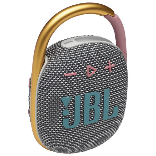 JBL Clip 4 Waterproof Bluetooth Wireless Speaker - Grey