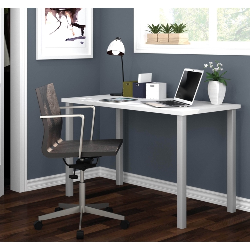 Universel 24“ x 48“ Table Desk with Square Metal Legs - Available in 10 Colours
