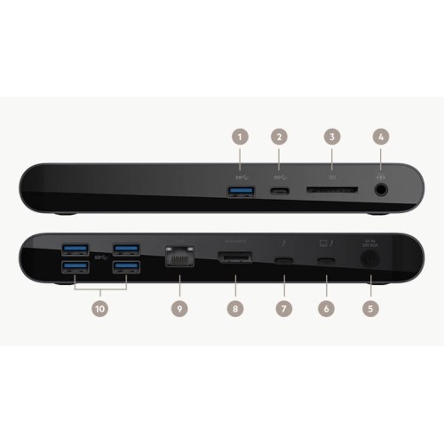 Belkin Thunderbolt 3 Dock Pro - Silver (F4U097tt) | Best Buy Canada