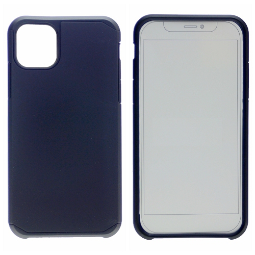 TopSave Matt PC Inner Soft TPU Combine Dual Layer Rugged Armor Case For Iphone 12 Mini, Black