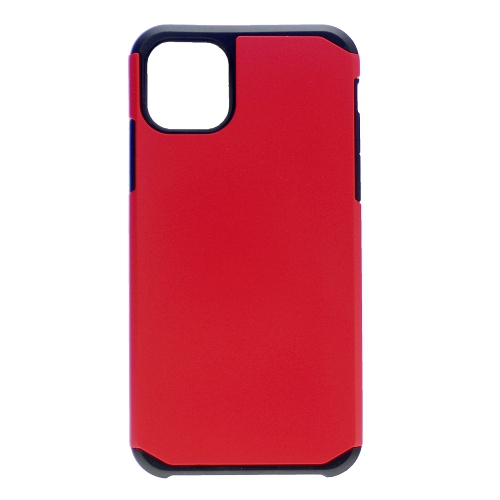 CC  Topsave Matt PC Inner Soft Tpu Combine Dual Layer Rugged Armor Case for Iphone 12/12 Pro In Red