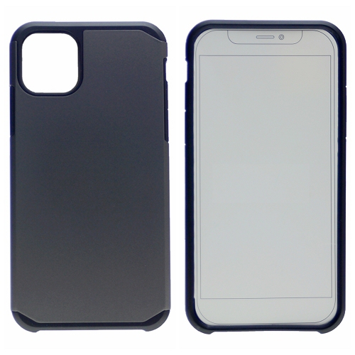 TopSave Matt PC Inner Soft TPU Combine Dual Layer Rugged Armor Case For Iphone 12 Mini, Smoke