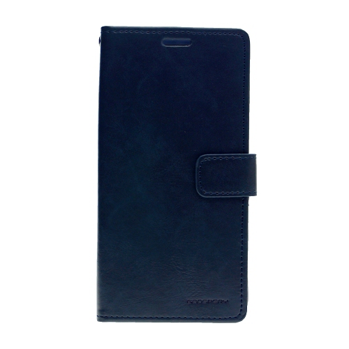 Final Sale! TopSave Goospery BLUEMOON Card Slot w/Magnetic Clip Leather Folio Wallet Flip Case For LG K41s, Navy Blue