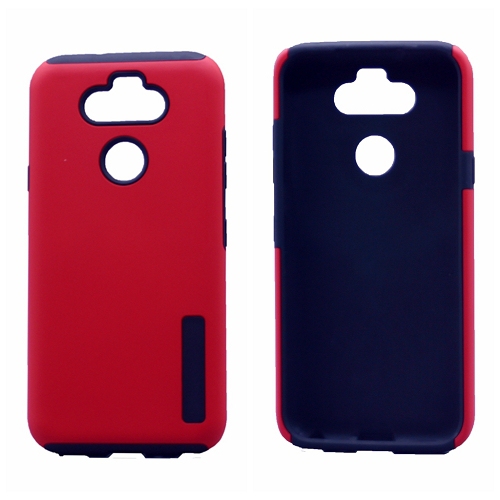 Vente finale! TopSave Coque PC + TPU Rugged Armor de couleur unie pour LG K31 Version US et CAD, rouge