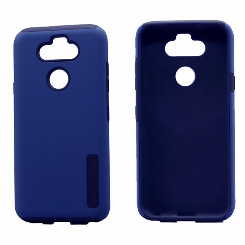 Final Sale! TopSave Matt Solid Color PC+TPU Rugged Armor Case For LG K31(2020) US&CAD Version, Navy Blue