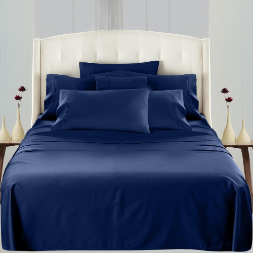 Canadian Linen Blue 4 Pieces Bed Sheets Set, | King | Microfiber 1800 Thread Count – Breathable Super Soft Luxury Cooling Sheets