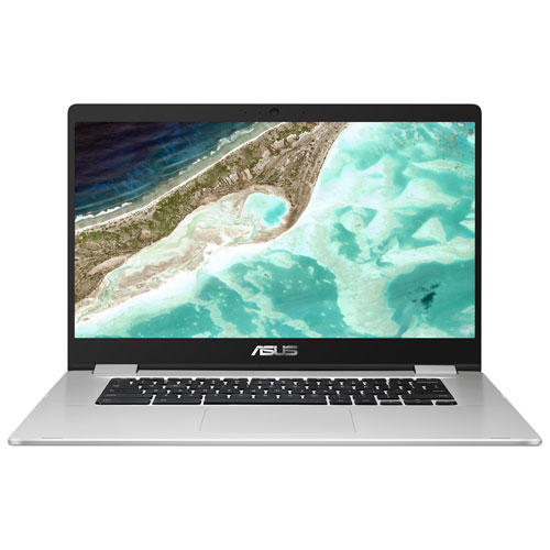 ASUS C523 15.6" Touchscreen Chromebook - Silver