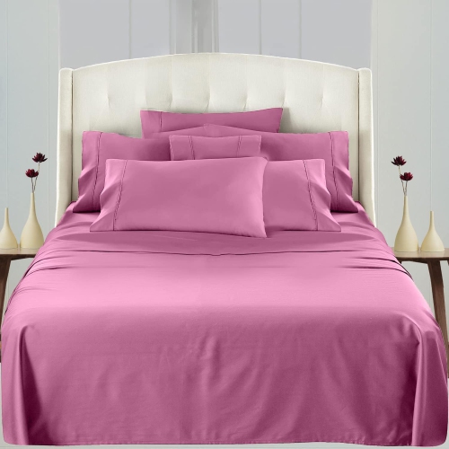 Canadian Linen Pink 4 Piece Bed Sheets Set | King | Microfiber 1800 Thread Count – Breathable Super Soft Luxury Cooling Sheets -