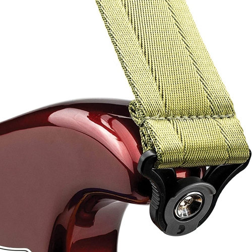 Planet Waves Auto Lock Guitar Strap - Moss Green