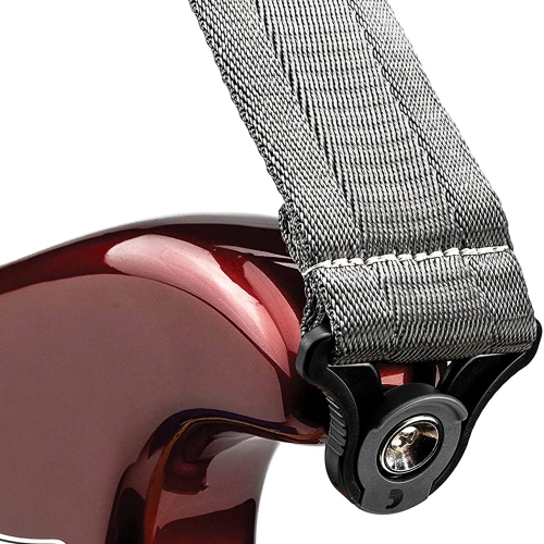 Courroie de guitare Auto Lock de Planet Waves - Gris métal
