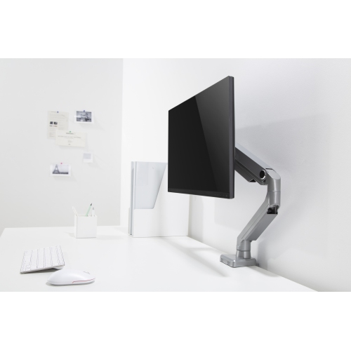 Uplite Ergonomic Height Adjustable Stand Single Monitor Desk Mount Articulating Arm for 1 Screen 17"- 32"