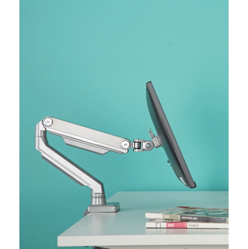 Uplite Ergonomic Height Adjustable Stand Single Monitor Desk Mount Articulating Arm for 1 Screen 17"- 32"