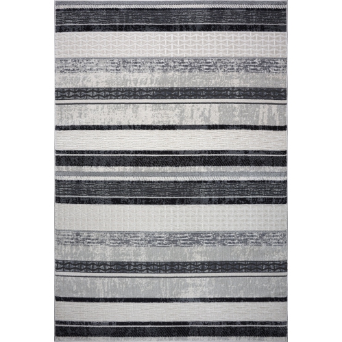 LADOLE RUGS  Dark Light Modern Contemporary Area Rug 7'10" X 10'5" (240 X 320 Cm) In Grey