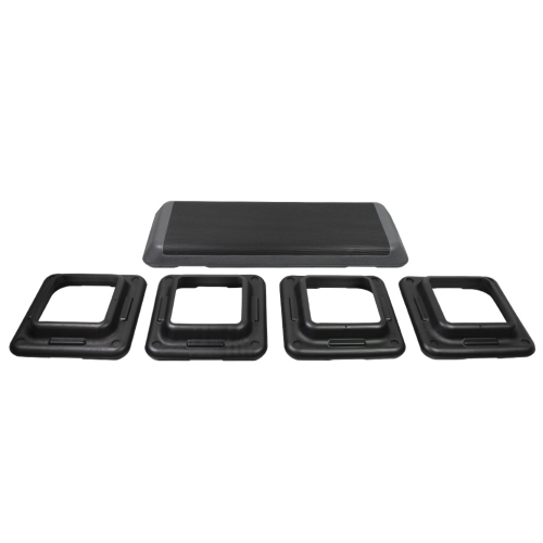 PRISP Professional Aerobic Stepper, 3 Levels, Large Adjustable Exercise Step Platform; 110 x 42 cm