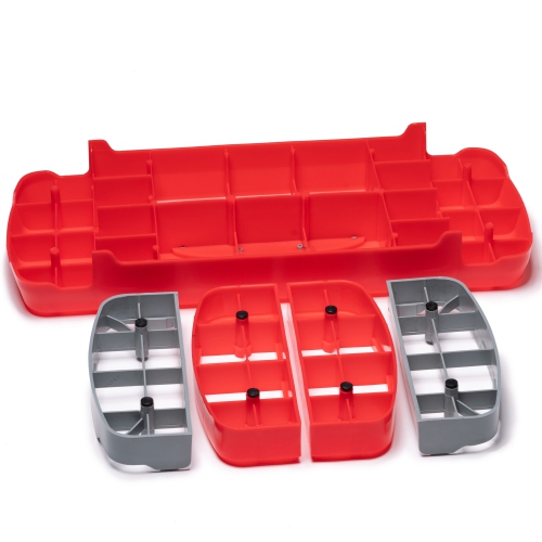 PRISP Adjustable Aerobic Stepper, 2 Height Levels Exercise Step Platform for Home Gym and Fitness Training; 68 x 28cm